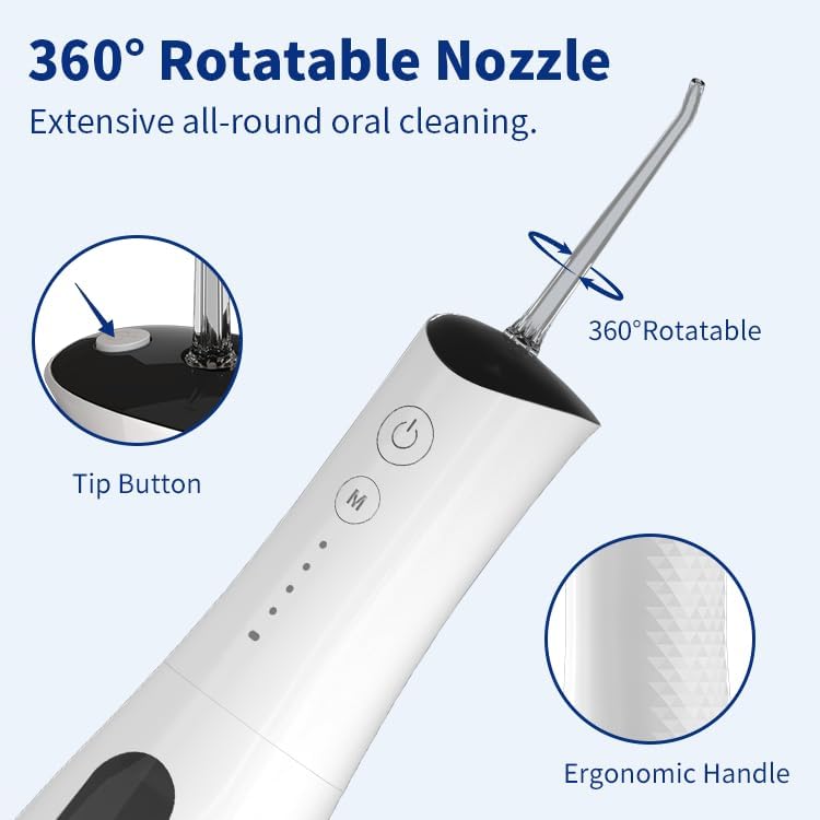 300ml Rechargeable Cordless Portable Travel Electric Dental Cleaner Oral Irrigator Water Flosser