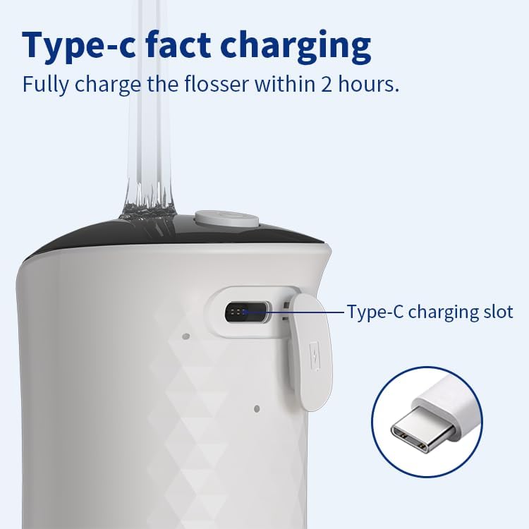 300ml Rechargeable Cordless Portable Travel Electric Dental Cleaner Oral Irrigator Water Flosser